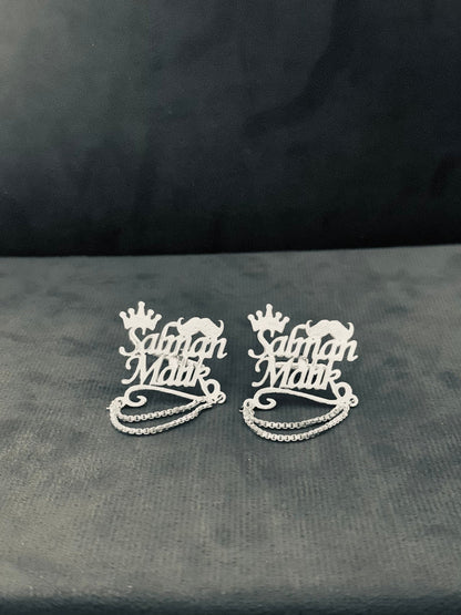 Customize Name Cufflink with Chain