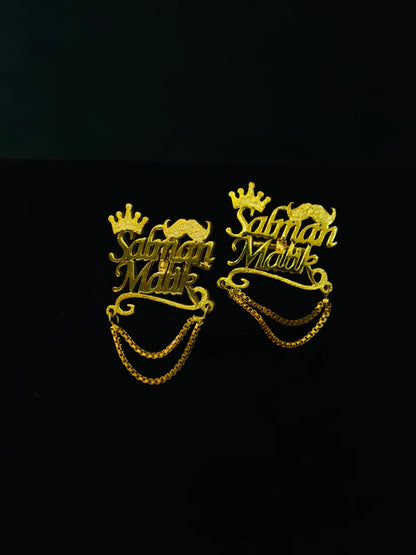 Customize Name Cufflink with Chain