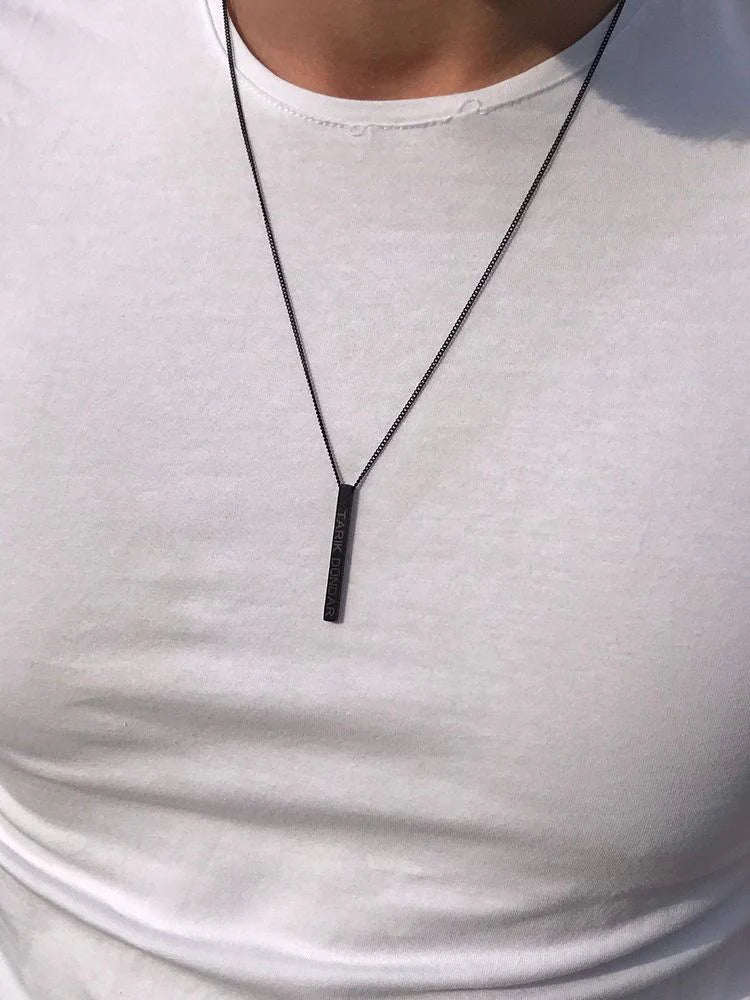 Customize Name Engraved 4d Bar Locket
