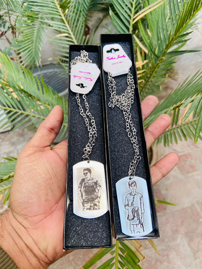 Engraved Unisex Locket with chain