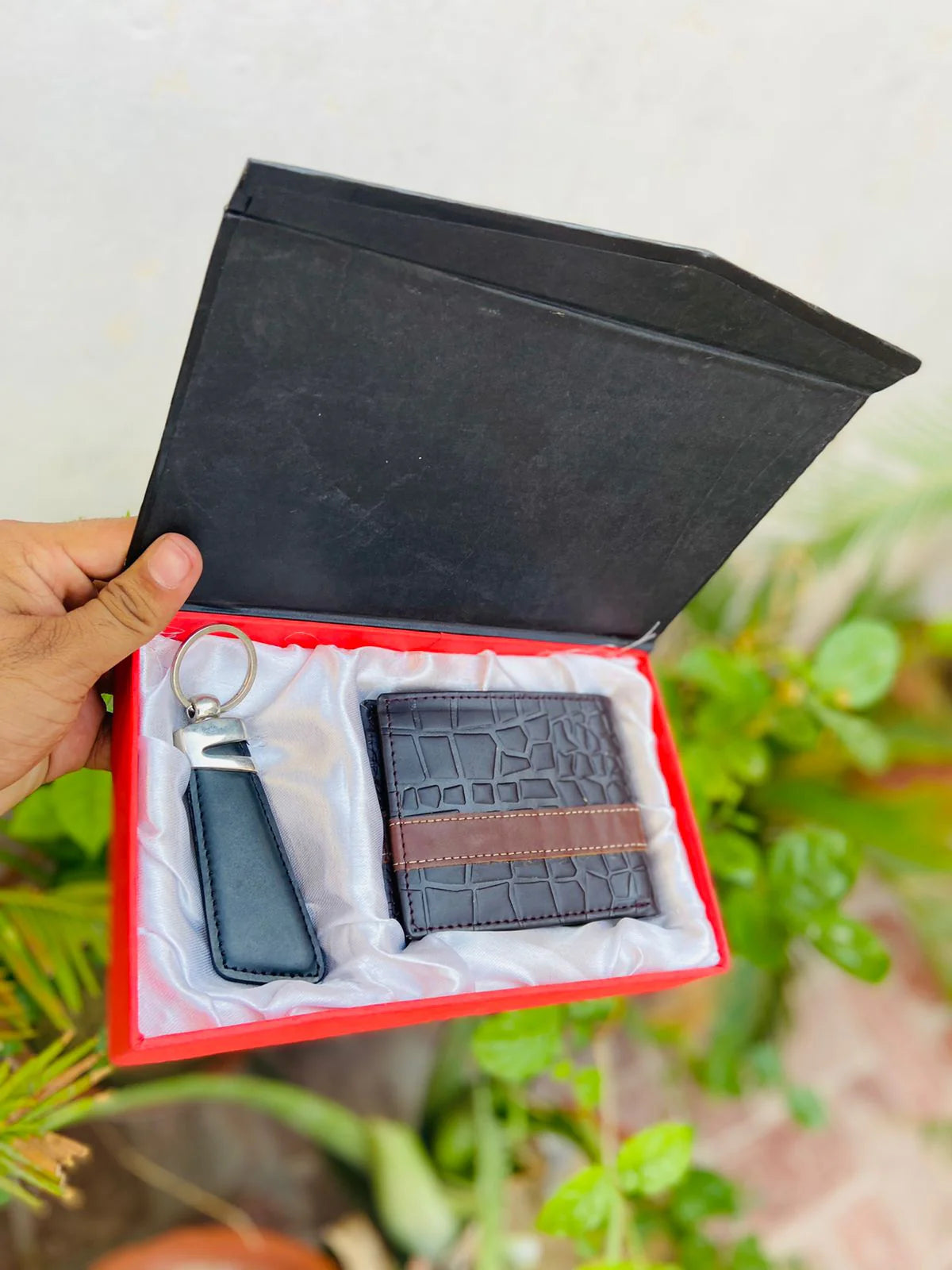 Wallet + Keychain with Your Name on it