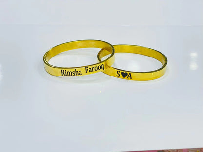 Engraved Cuff Karha for Men & Women