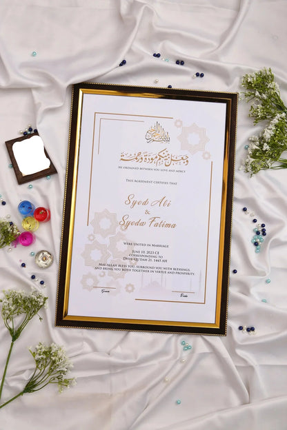 Custom Nikah Frame