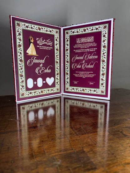 Nikkah Booklet | FANCY RED