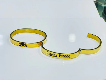 Engraved Cuff Karha for Men & Women