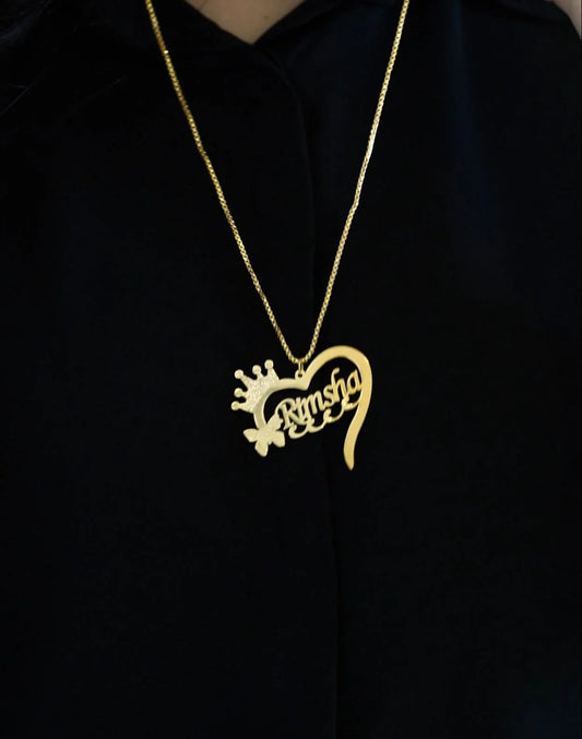 Heart Style Name Necklaces