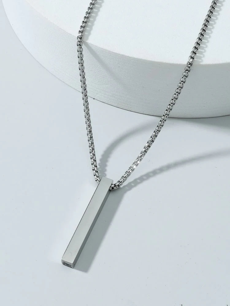 Customize Name Engraved 4d Bar Locket