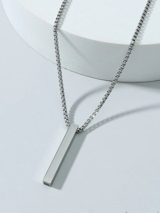 Customize Name Engraved 4d Bar Locket
